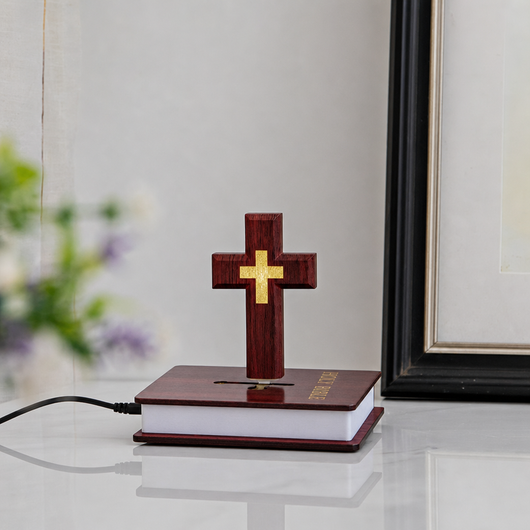 Levitating Cross Lamp