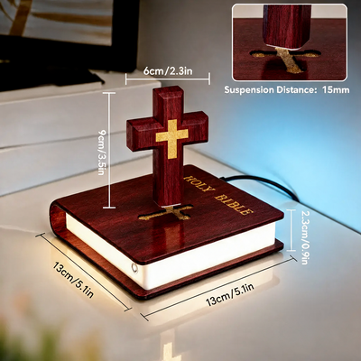 Levitating Cross Lamp