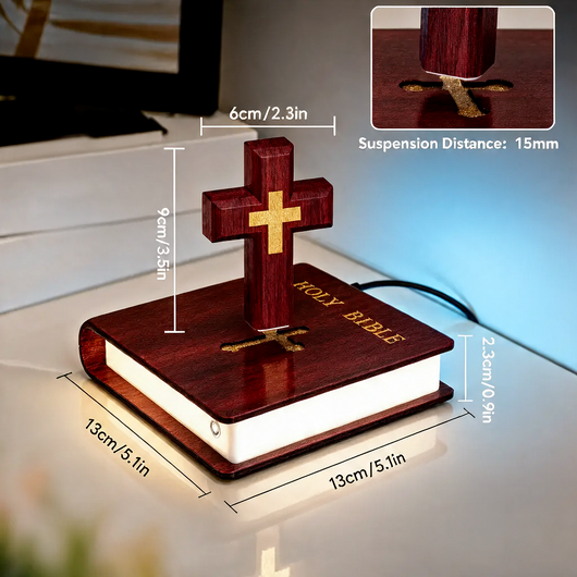 Levitating Cross Lamp