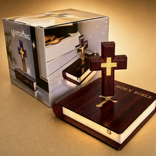 Levitating Cross Lamp