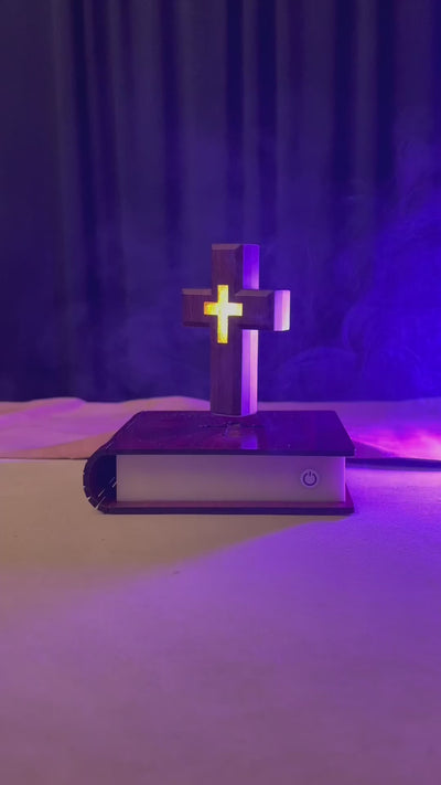 Levitating Cross Lamp